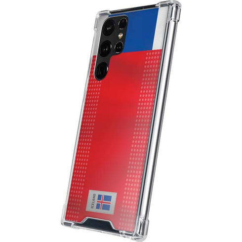 Iceland Soccer Flag Galaxy S23 Ultra Clear Case